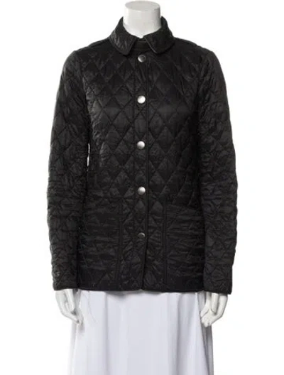 Pre-owned Burberry Printed Down Jacket In Black
