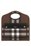 Burberry Printed E-canvas And Leather Mini Pocket Bag Handbag