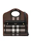 Burberry Printed E-canvas And Leather Mini Pocket Bag Handbag