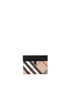 Burberry Printed E-canvas Card Holder In Sandipcheck