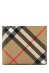 Burberry Printed E-canvas Wallet In Brown