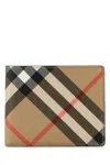 Burberry Printed E-canvas Wallet In Brown