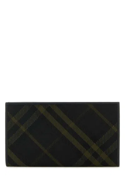 Burberry Printed E-canvas Wallet In Multi