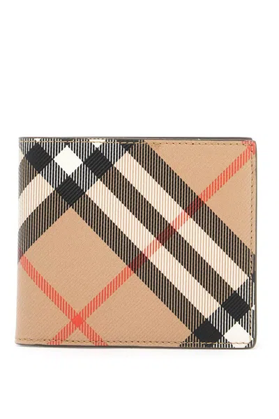 Burberry Printed E-canvas Wallet In Multi
