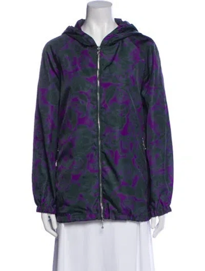 Pre-owned Burberry Printed Evening Jacket In Blue