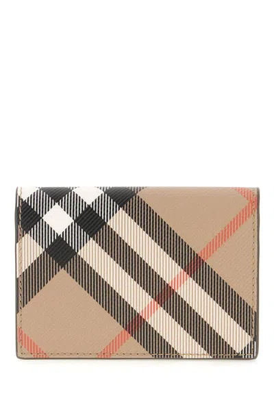 BURBERRY PRINTED FABRIC CARD HOLDER