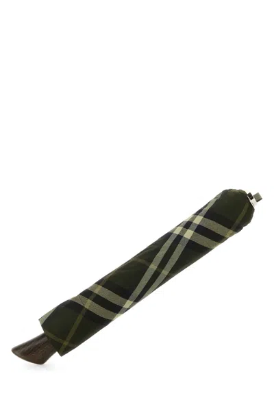 Burberry Printed Fabric Umbrella In Green