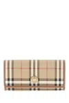 Burberry Printed Fabric Wallet In Archive Beige