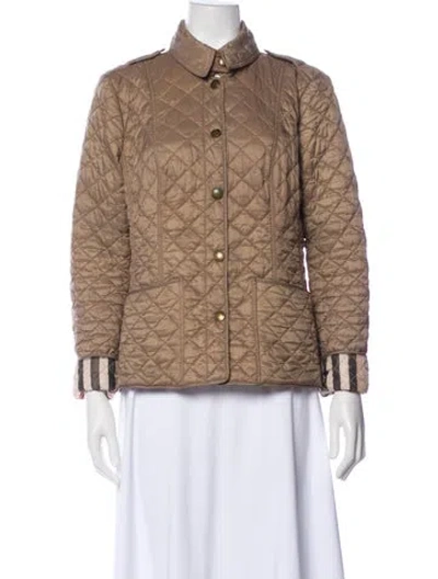 Pre-owned Burberry Printed Jacket In Neutral