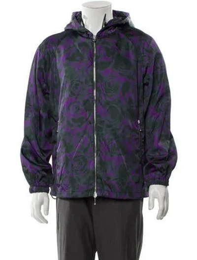 Pre-owned Burberry Printed Jacket W/ Tags In Purple