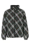 BURBERRY PRINTED NYLON REVERSIBLE DOWN JACKET