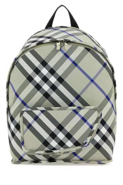 Burberry Shield Backpack In Gray