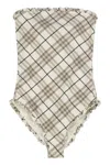 Burberry Printed One-piece Swimsuit In Multi