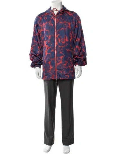 Pre-owned Burberry Printed Parka W/ Tags In Blue