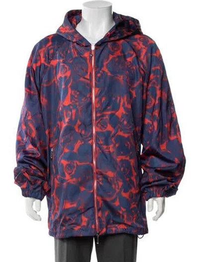 Pre-owned Burberry Printed Parka W/ Tags In Blue