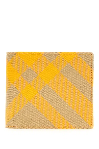 Burberry Printed Polyester Blend Wallet In Hunter