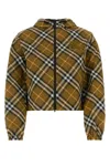 Burberry Zip Up Jacket With Hood In Oxideipcheck