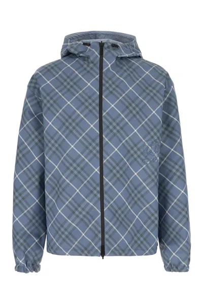 Burberry Reversible Embroidered Polyester Jacket In Multicolor