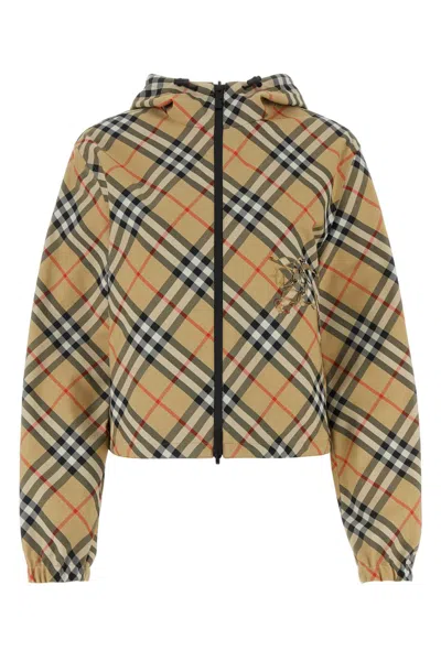 BURBERRY PRINTED POLYESTER REVERSIBLE JACKET