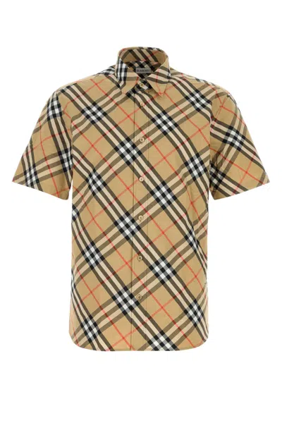 Burberry Printed Poplin Shirt In Multi