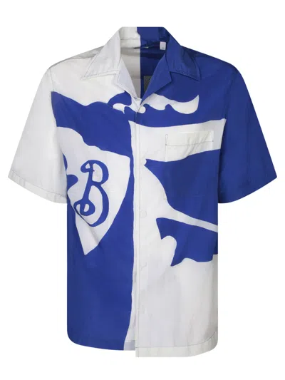Burberry Printed Short-sleeved Shirt In Knight Ip Pattern