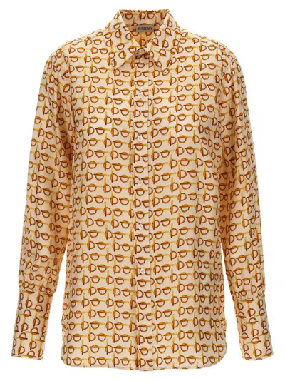Burberry Printed Silk B Shirt