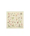 Burberry Paws On Parade Silk Scarf In Kite Color