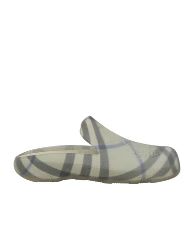 Burberry Printed Slip-on Shoes In Green