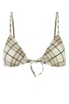 Burberry Printed Stretch Nylon Bikini Top In Multi