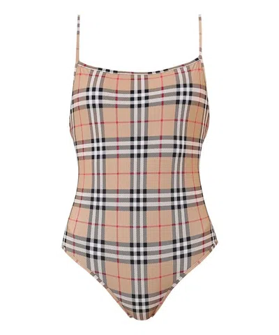 BURBERRY BURBERRY PRINTED STRETCH NYLON SWIMSUIT
