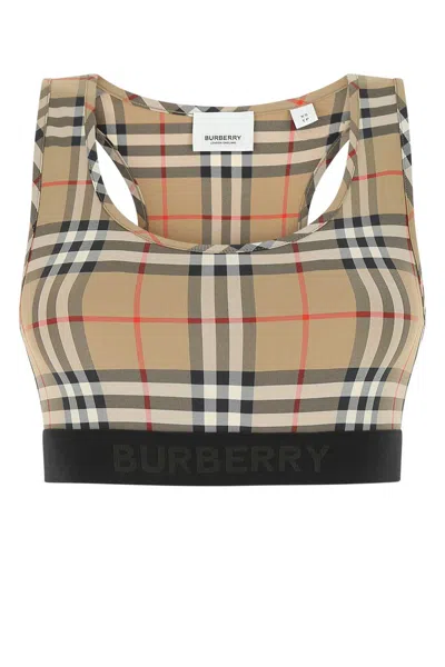 BURBERRY BURBERRY PRINTED STRETCH NYLON TOP