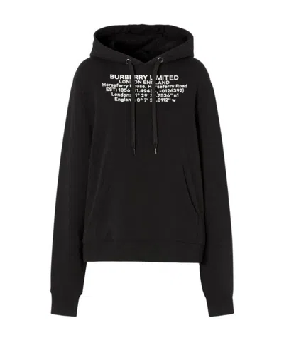 Burberry Printed Sweater In Black