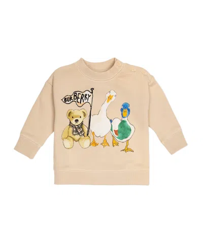Burberry Kids' Printed Sweatshirt In Neutral
