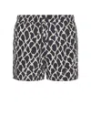 Burberry Printed Swim Short In Magnet Ip Pattern