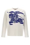 Burberry Crew Neck Graphic Print Long Sleeves Top
