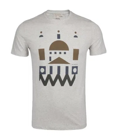 Burberry Printed T-shirt In Gray