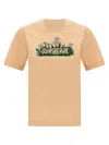 Burberry Vibrant Floral Print Cotton T-shirt In Neutral
