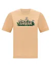Burberry Vibrant Floral Print Cotton T-shirt In Neutral