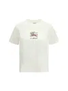 Burberry Floral Equestrian Knight T-shirt In White