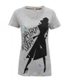 Burberry Printed T-shirt With Round Neck In Gray