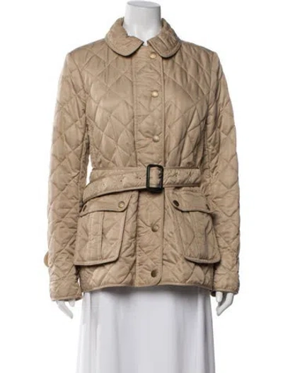 Pre-owned Burberry Printed Utility Jacket In Neutral