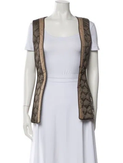Pre-owned Burberry Printed Vest In Neutral