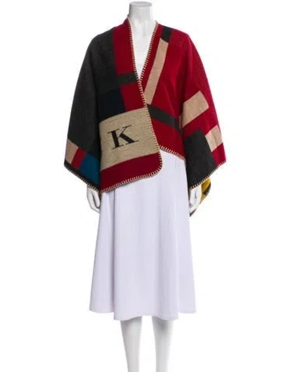 Pre-owned Burberry Printed V-neck Sweater In Multi