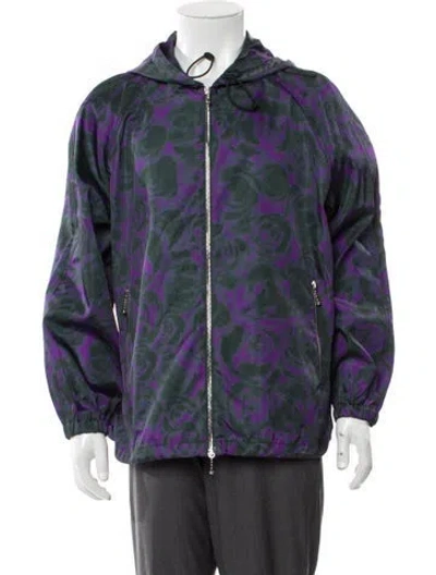 Pre-owned Burberry Printed Windbreaker In Multi