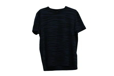 Burberry Prorsum Animal Print Crew Neck T-shirt In Blue Cotton In Multi