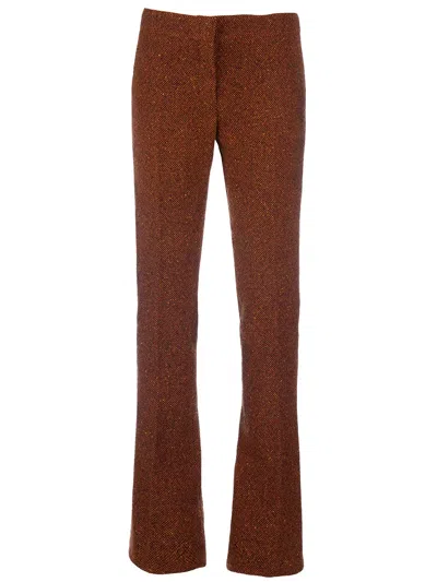 Burberry Prorsum Bootcut Trouser In Brown