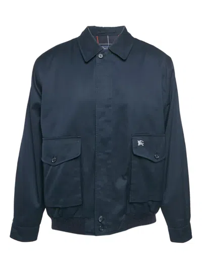 Pre-owned Burberry Prorsum Button-up Jacket In Blue