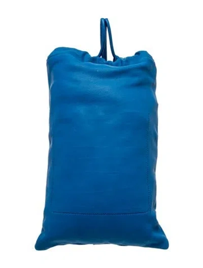 Pre-owned Burberry Prorsum Canvas Backpack In Blue