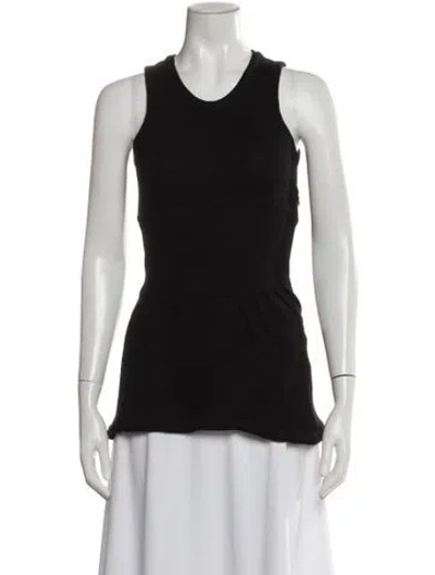 Pre-owned Burberry Prorsum Cashmere Crew Neck Top In Black