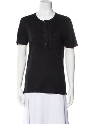 Pre-owned Burberry Prorsum Crew Neck Short Sleeve T-shirt In Black